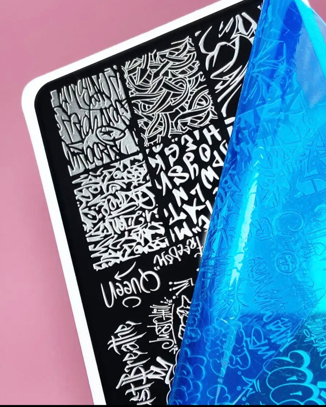 Picnail stamping #44 - Graffiti